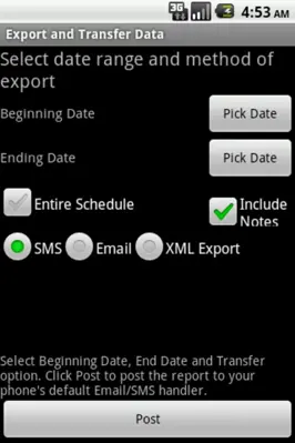 My Work Schedule android App screenshot 0